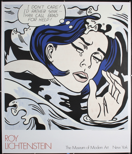 I dont care (Drowning Girl) by Lichtenstein. 1989