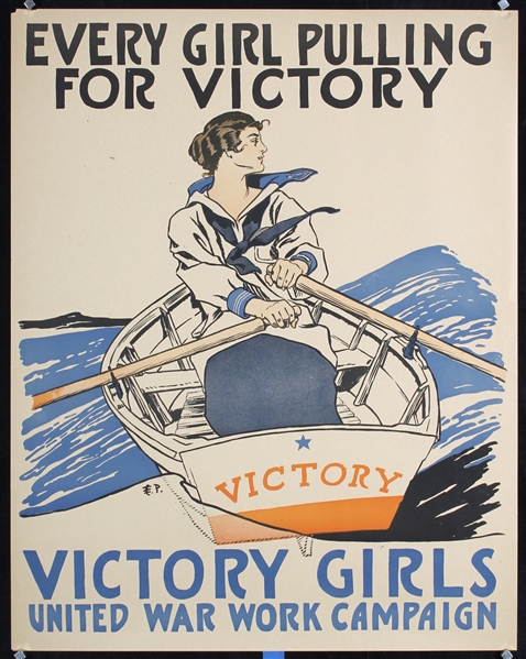 Every Girl Pulling For Victory by Penfield. ca. 1918