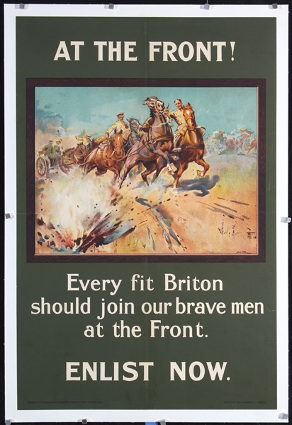 At the Front - Enlist Now by Edwards. 1915