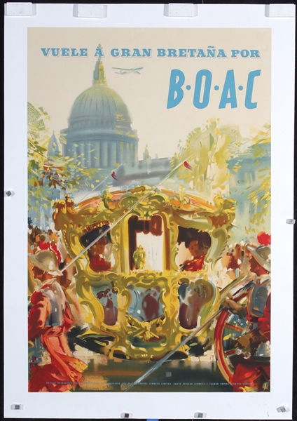BOAC - Gran Bretana by Wootton. 1950