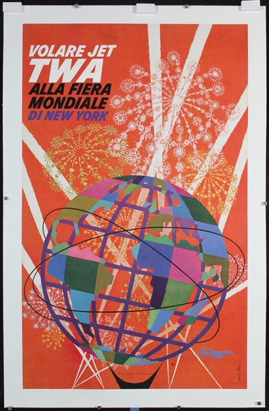 TWA - New York Worlds Fair by David Klein. 1961