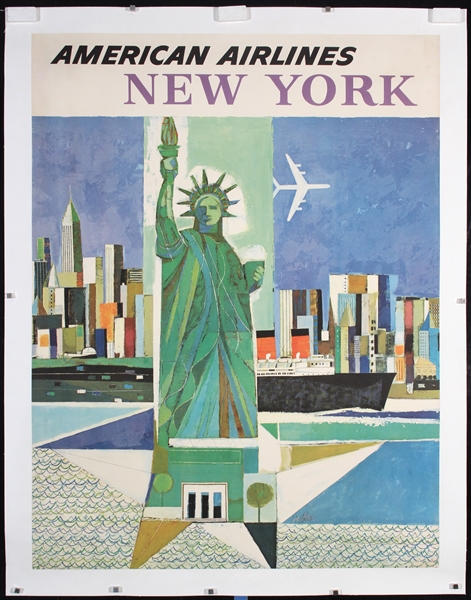 American Airlines - New York by Webber. ca. 1960