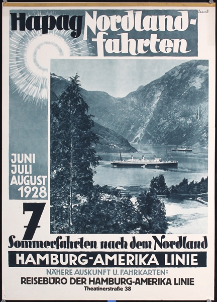 HAPAG - Nordlandfahrten by Krause, John Albert  1892 -. 1928