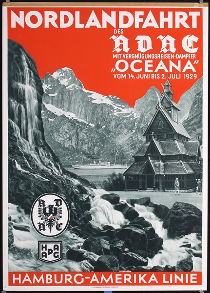 HAPAG - Nordlandfahrt Oceana by Anonymous. 1929