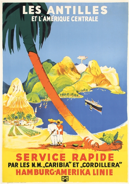 HAPAG - Les Antilles by Fuss. ca. 1935