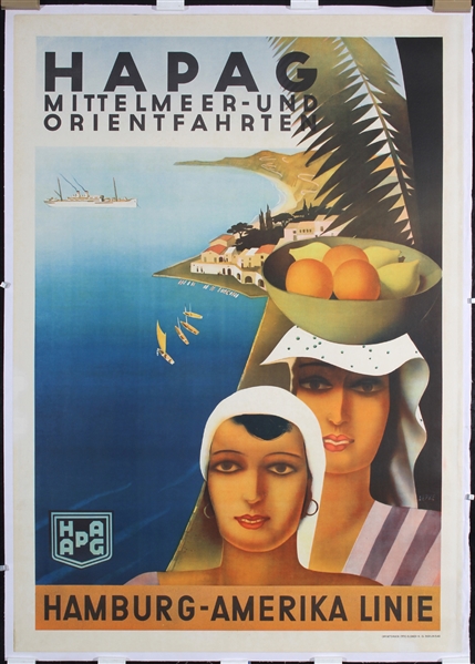 HAPAG - Mittelmeer und Orient by Arpke. ca. 1933