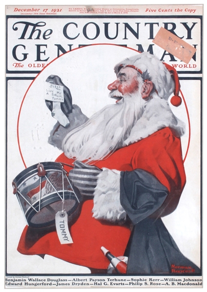 The Country Gentleman (Santa Claus) by Norman Rockwell, 1921