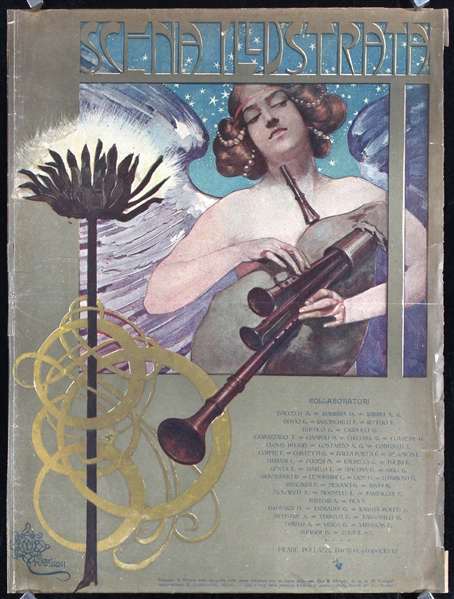 Scena Illustrata (Magazine Cover) by Mataloni, ca. 1900