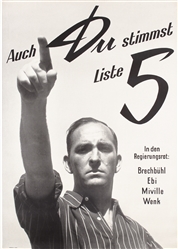 Auch Du stimmst Liste 5 by Anonymous. ca. 1950