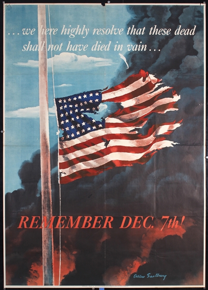 Remember Dec. 7th (Largest Version) by Allen Saalburg, 1942