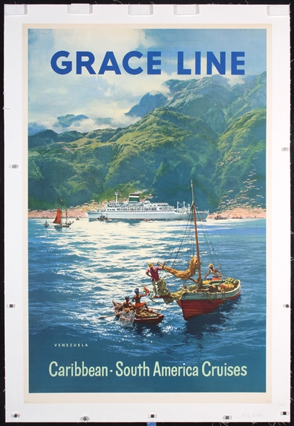 Grace Line - Venezuela by C.G. Evers, 1958