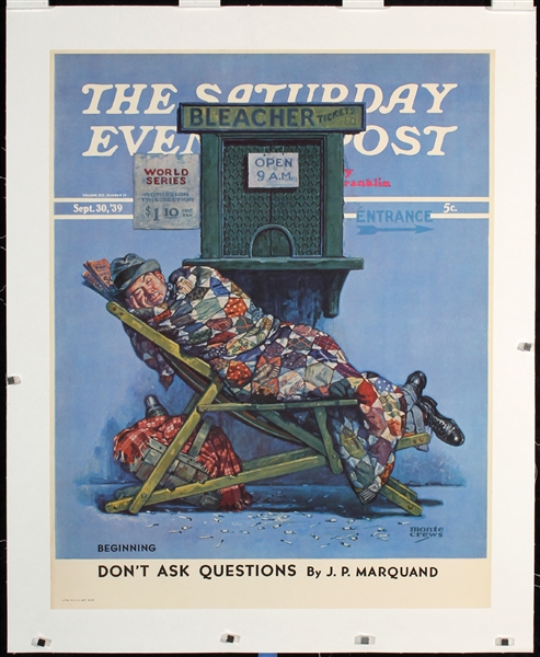 The Saturday Evening Post - World Series (First in Line) by Monte Crews, 1939