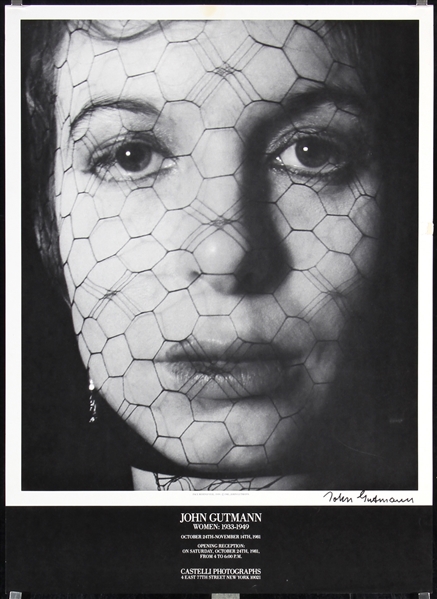 John Gutman - Women 191949 (Face Behind Veil) by John Gutman, 1981