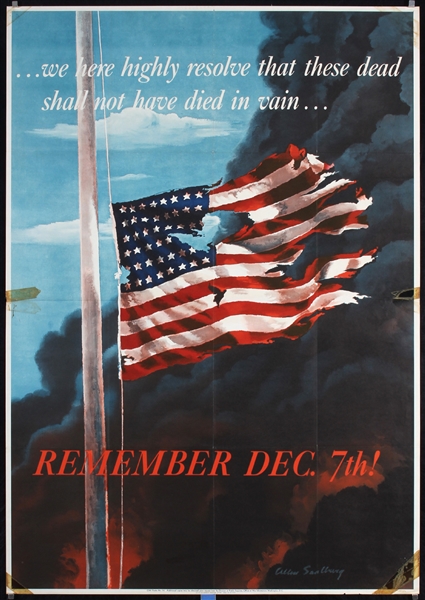 Remember Dec. 7th by Allen R. Saalburg, 1942