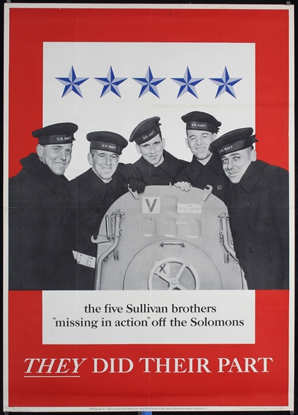 They did their part (Sullivan Brothers) by Anonymous, 1943