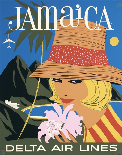 Delta Air Lines - Jamaica by John Hardy, ca. 1965