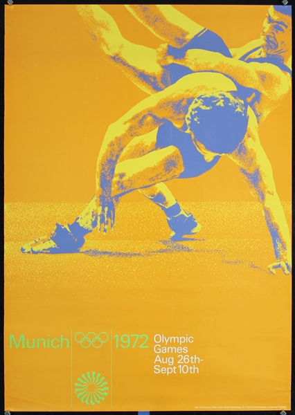 Olympic Games Munich (Wrestling - English Version) by Otl Aicher, 1972