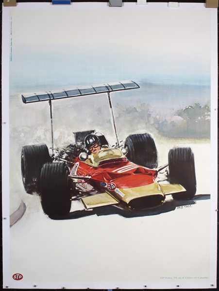 no text (Race Car - STP) by Yves Thos, ca. 1970