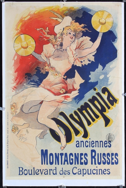 Olympia - Anciennes Montagnes Russes by Jules Cheret, 1893