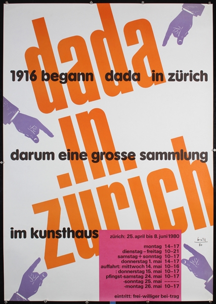 dada in zürich by Max Bill, 1980