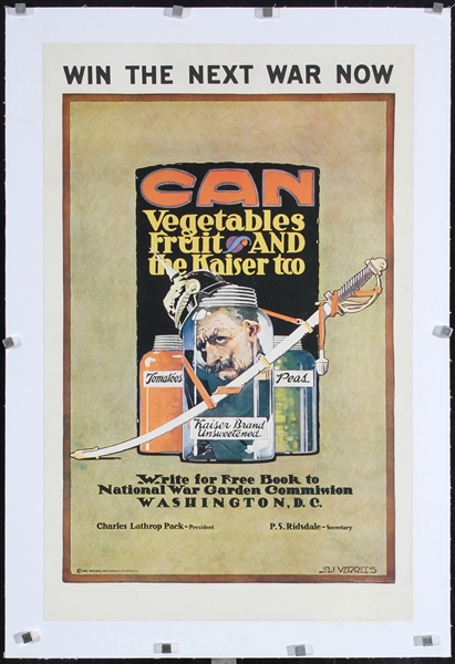 Can Vegetables Fruit and the Kaiser too by J. Paul Verrees, 1918