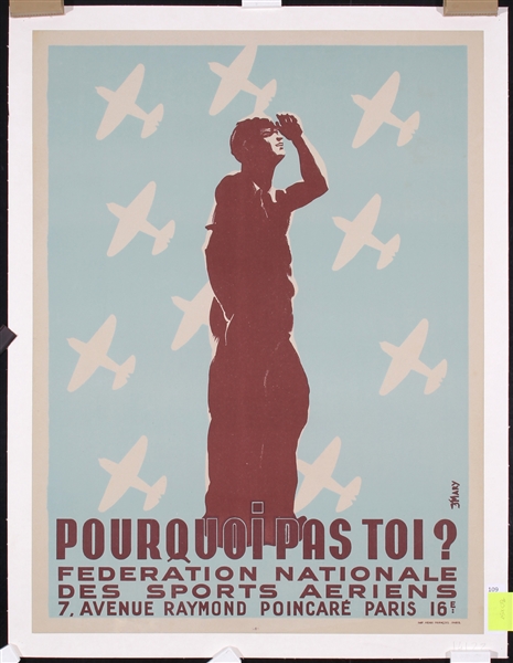 Pourquoi pas toi? Federation Nationale des Sports Aeriens by Mary, ca. 1950