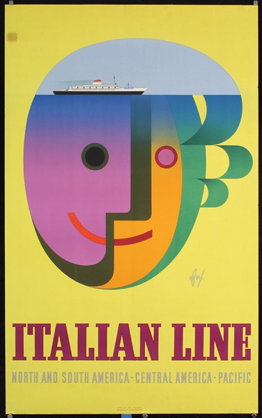 Italian Line - North and South America by Fore, 1956