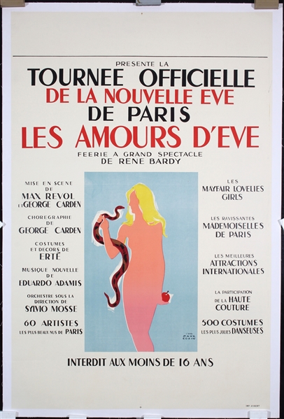 Les Amours d´Eve by Paul Colin, ca. 1958