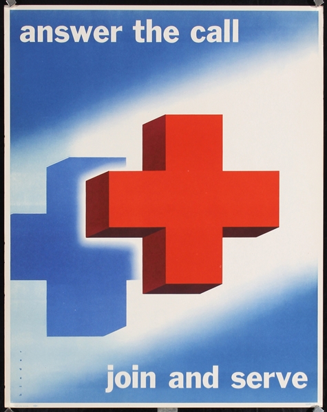 Answer the call, join and serve (Red Cross) by Joseph Binder, ca. 1952