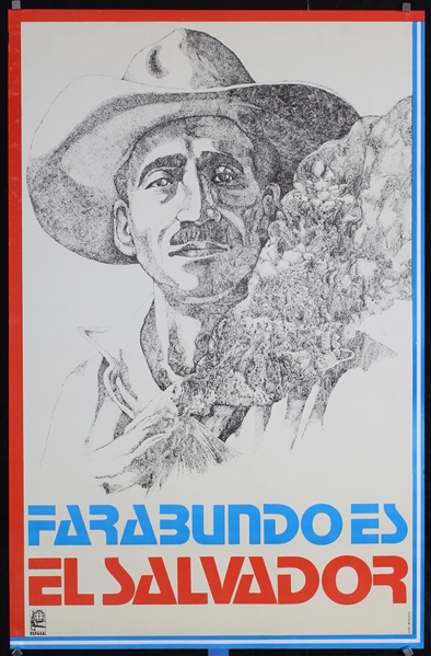 Farabundo es El Salvador (OSPAAAL) by Rafael Morante, ca. 1982