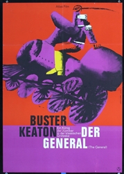Buster Keatons The General by Hans Hillmann, ca. 1962