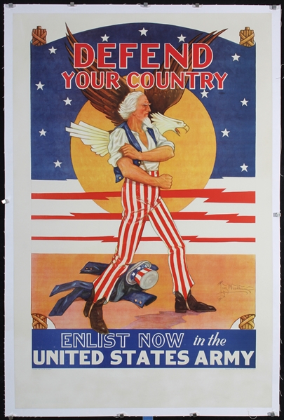 Defend Your Country - United States Army by Tom Woodburn, 1940