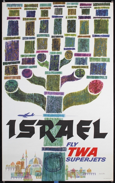 TWA - Israel by David Klein, ca. 1965