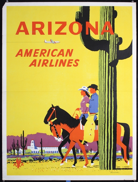 American Airlines - Arizona by Fred Ludekens, 1950