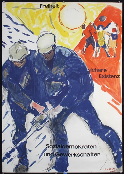 Freiheit - Sozialdemokraten by Hans Falk, 1951