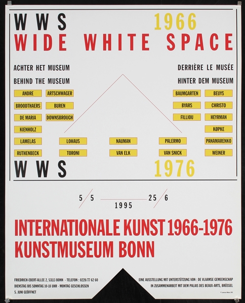 Wide White Space by Lawrence Charles Weiner, 1995