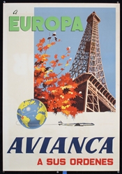 Avianca - Europa (Paris) by Anonymous, ca. 1950