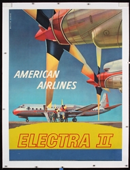 American Airlines - Electra II by Walter Bomar, ca. 1959