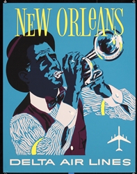 Delta Air Lines - New Orleans by John Hardy, ca. 1965