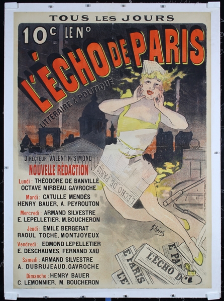 L´Echo de Paris by Jules Cheret, 1888