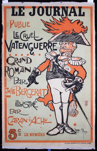 Le Journal - Le Cruel Vatenguerre by Caran d´Ache, ca. 1900