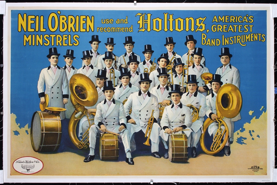 Neil OBrien Minstrels - Holtons Band Instruments by Anonymous, ca. 1890