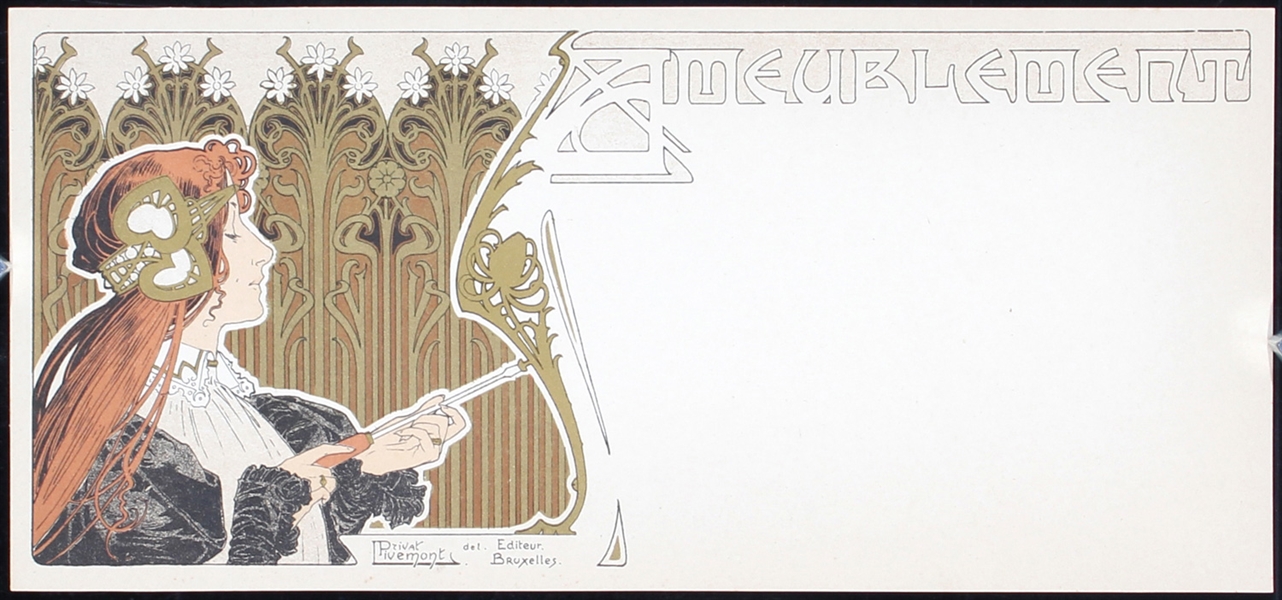 Ameublement (Menu Card) by Privat Livemont, ca. 1898