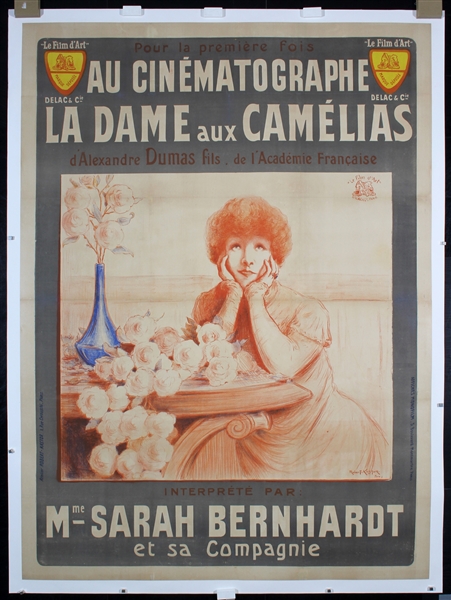 La Dame aux Camelias - Sarah Bernhardt by Robert Kastor, 1912