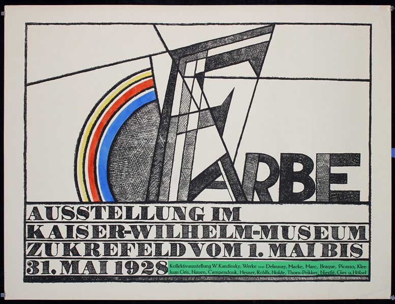 Farbe - Ausstellung im Kaiser-Wilhelm-Museum zu Krefeld by Heinrich Campendonk, 1928