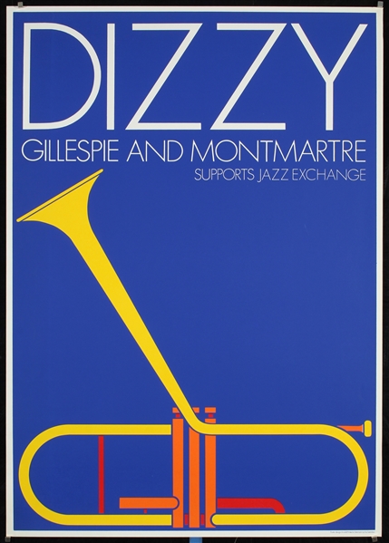 Dizzy Gillespie and Montmartre by Per Arnoldi, 1985