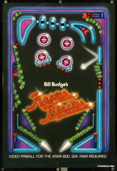 Bill Budges Raster Blaster - Atari 800 by Anonymous, 1982
