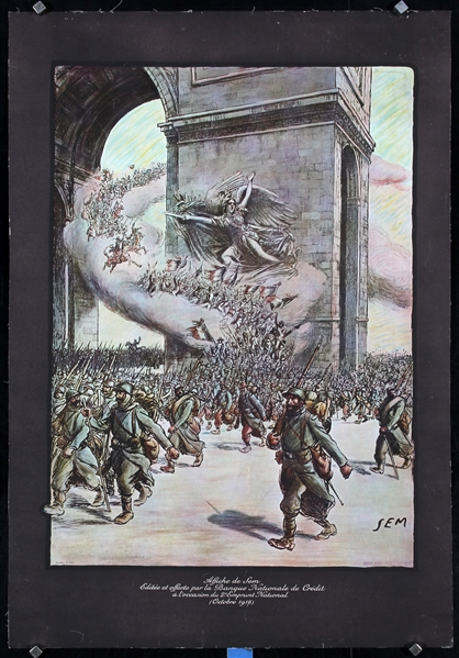 Affiche de Sem - Banque Nationale de Credit by Sem (Serge Goursat), 1916