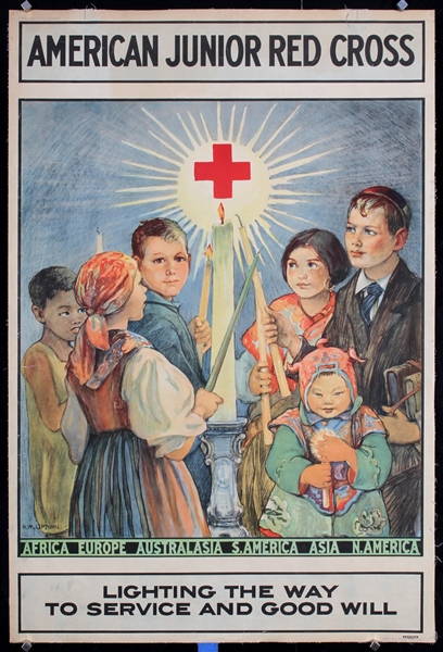 American Junior Red Cross - Lighting The Way by Anna Milo Upjohn, ca. 1918