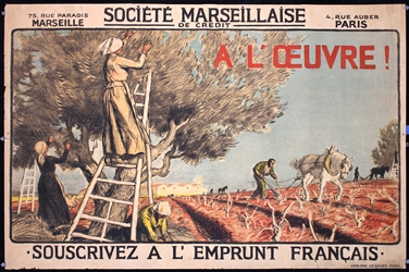 A lOeuvre - Souscrivez by Auguste Leroux, ca. 1919